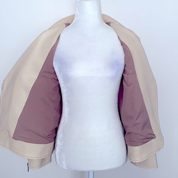 NWOT Elizabeth and James vegan leather biker jacket - Picture 7 of 11